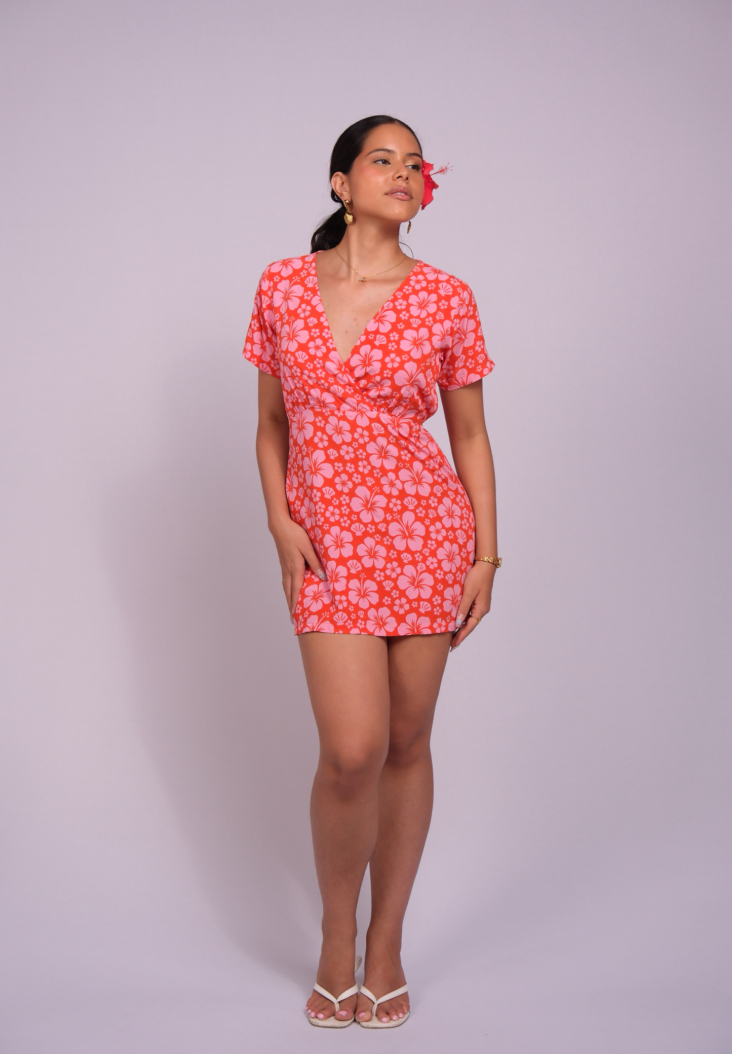 Mira dress corail