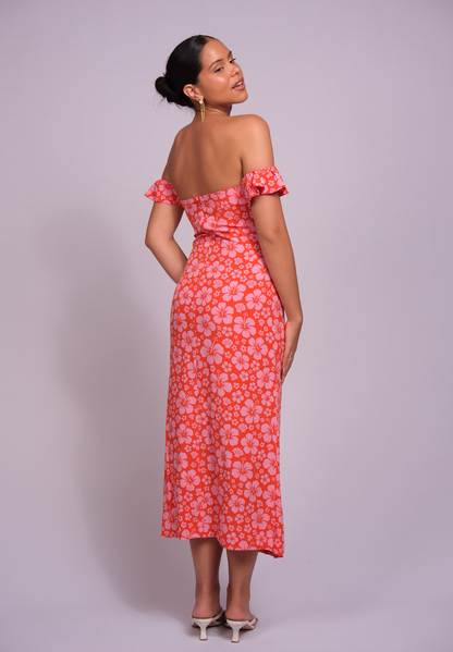 Miller dress corail