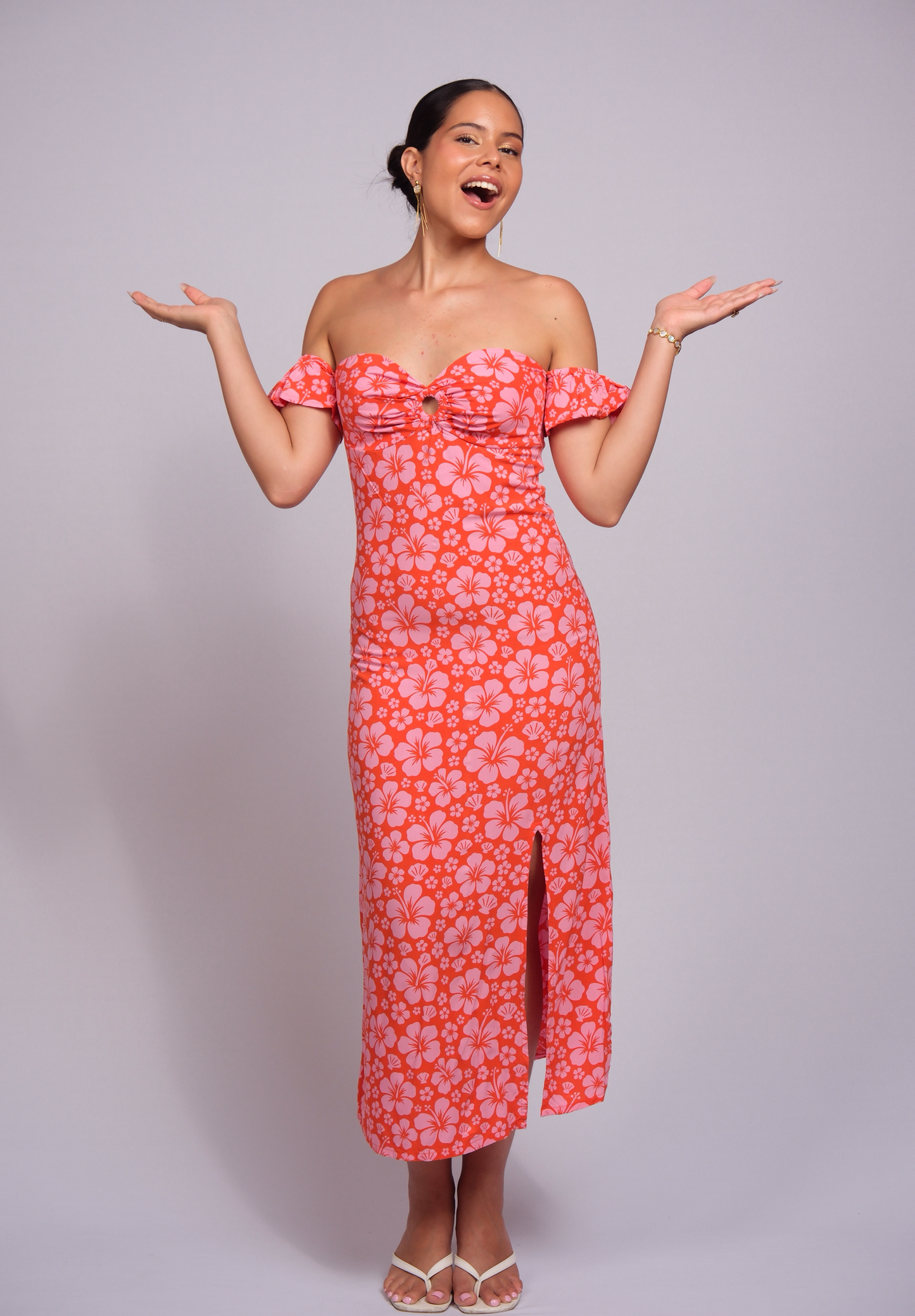 Miller dress corail