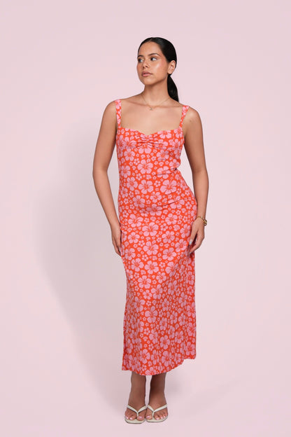 Ariana dress corail