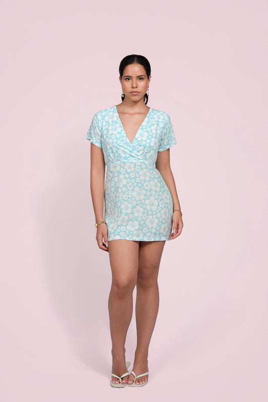 Mira dress blue