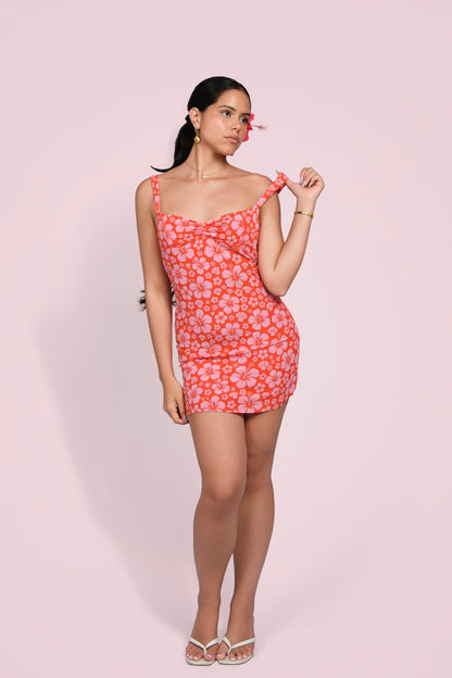 Carolina dress corail