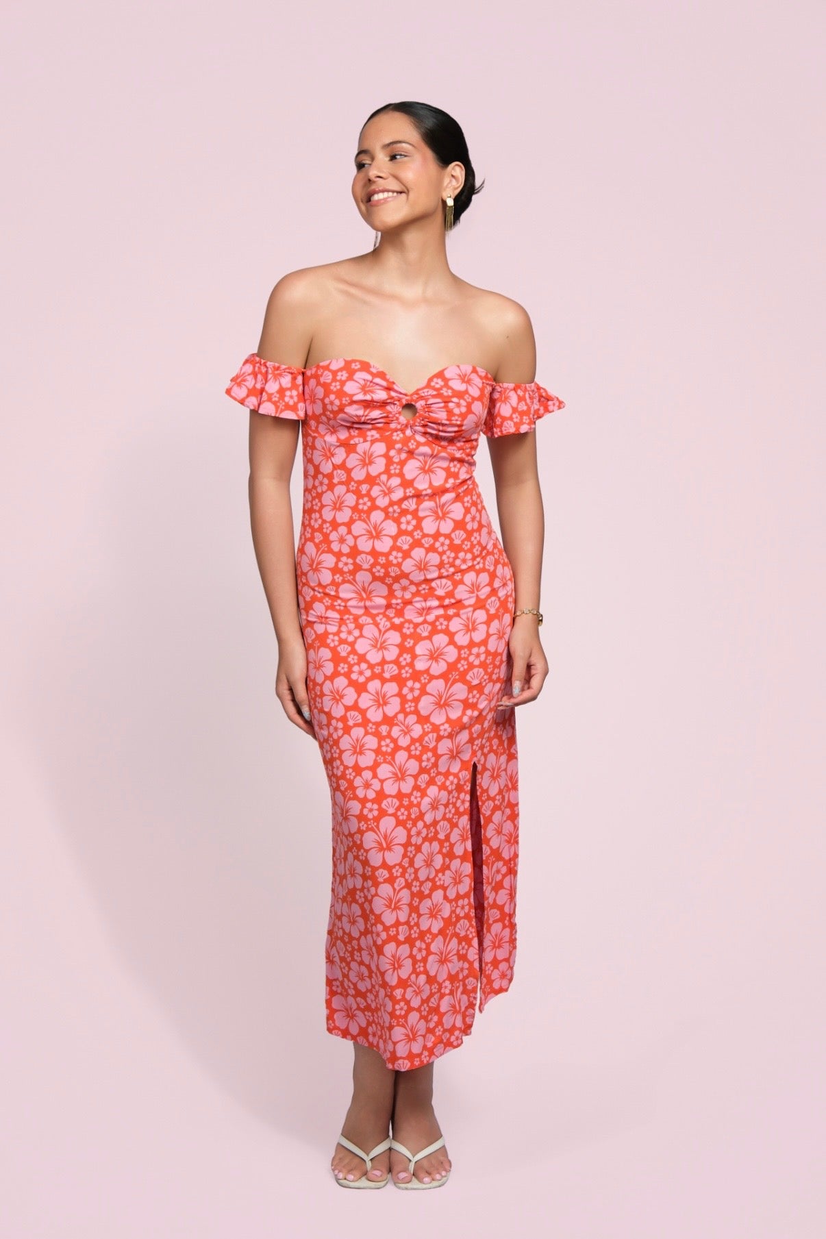 Miller dress corail
