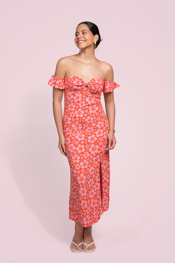Miller dress corail