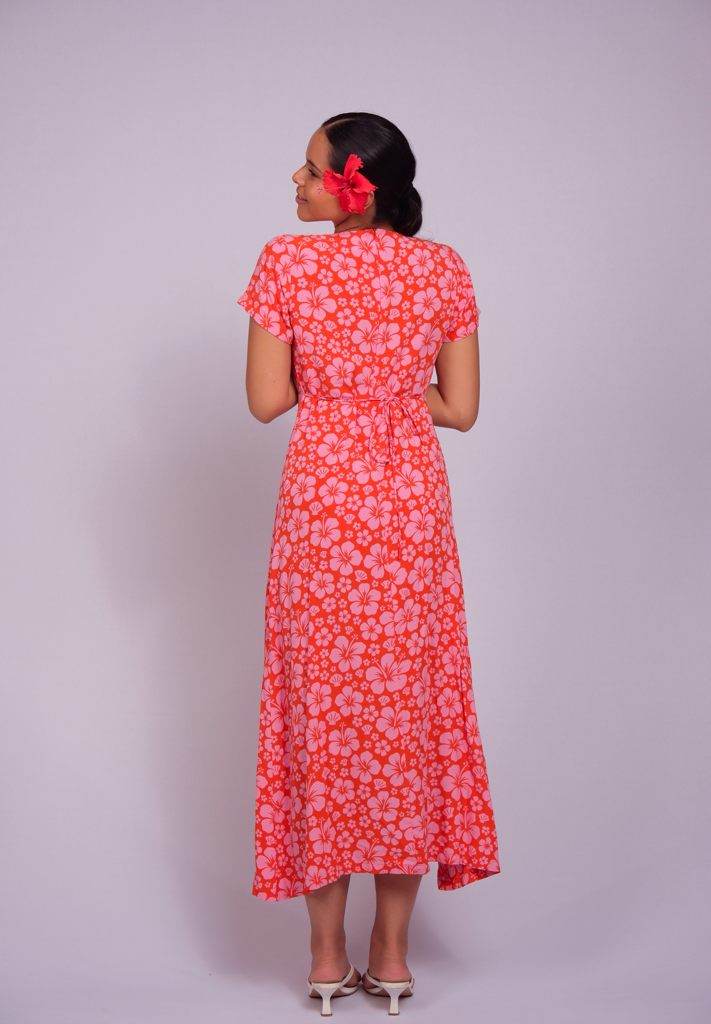 Oona dress corail